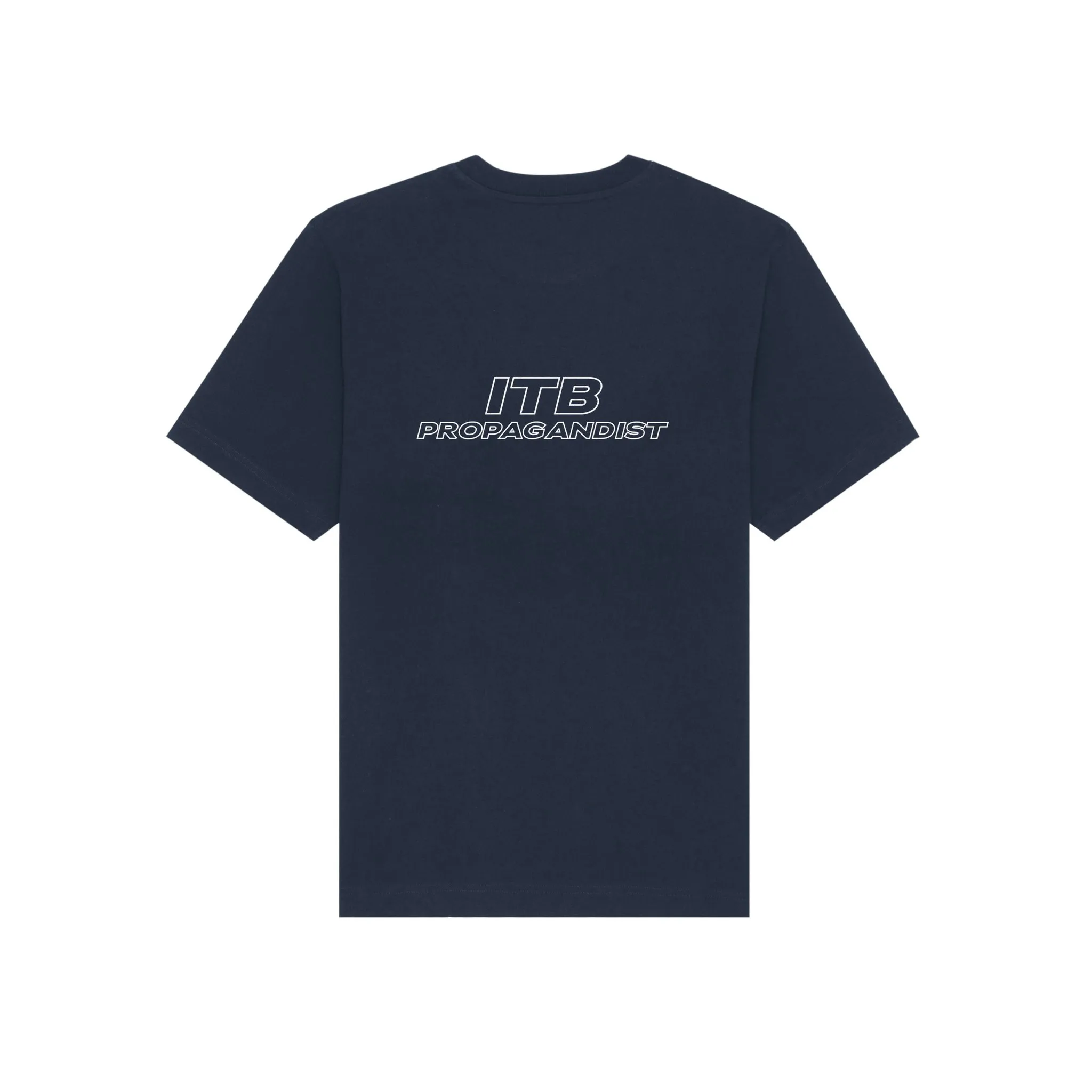 ITB Propagandist Tee in French Navy, back