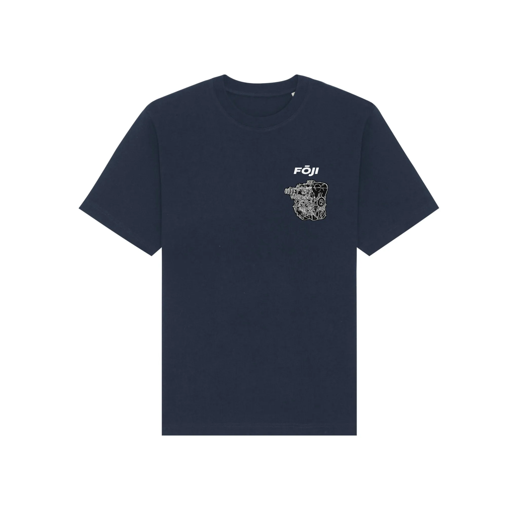 ITB Propagandist Tee in French Navy, front