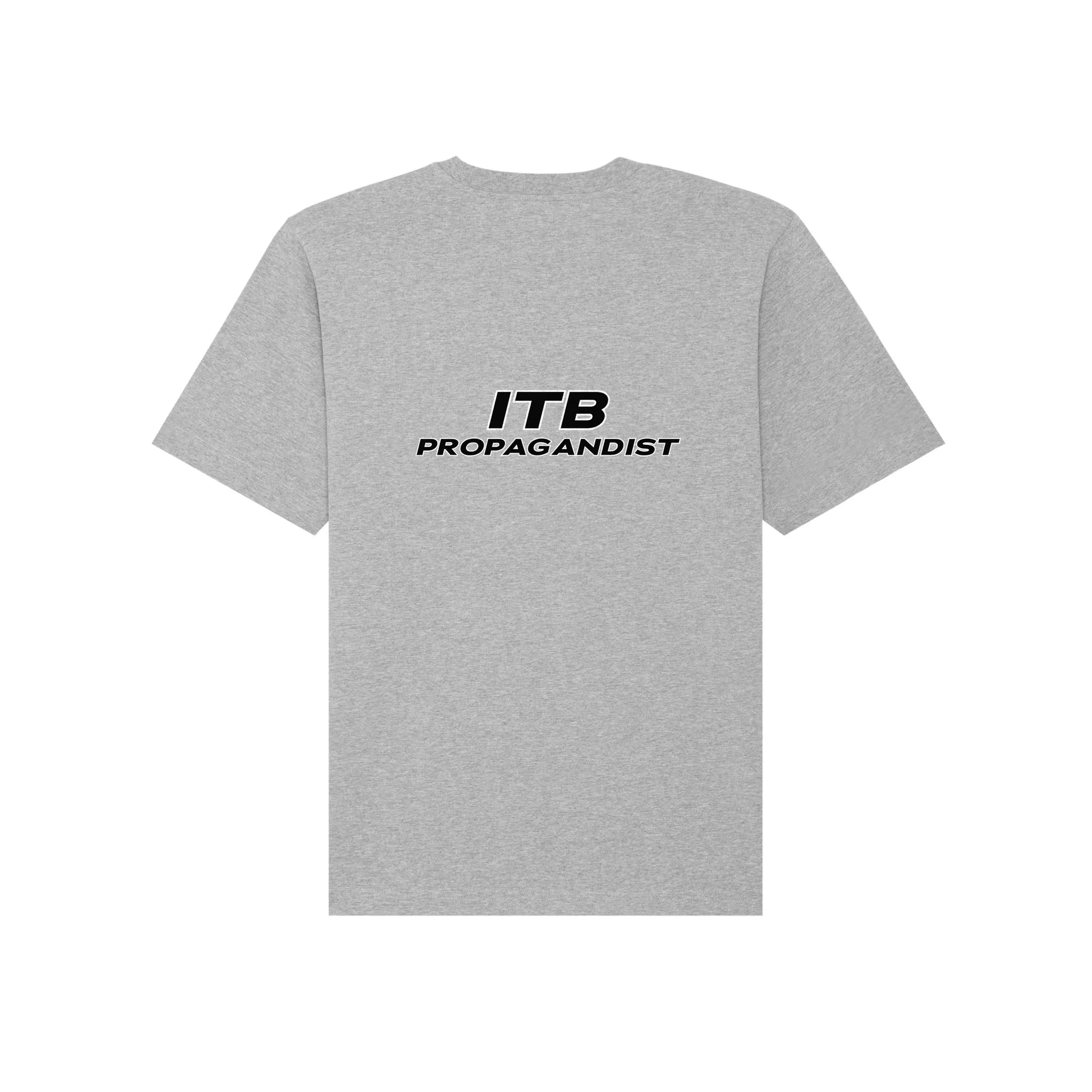 ITB Propagandist Tee in Heather Grey, back
