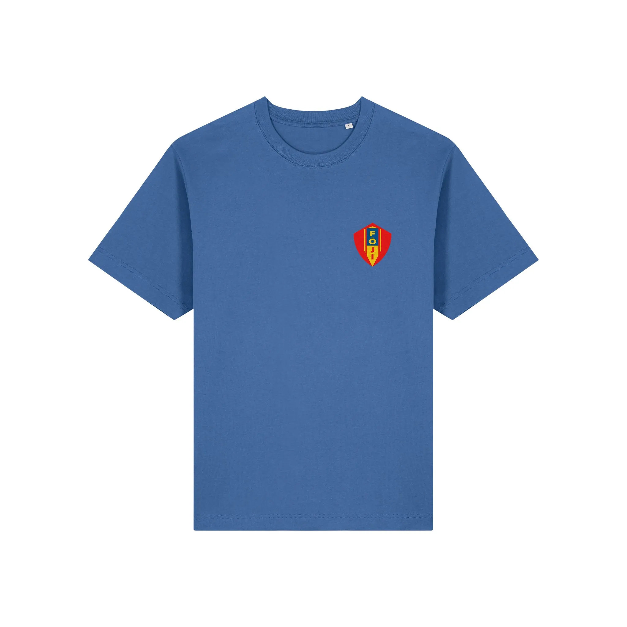 FOJI OG Tee in Mindful Blue, front
