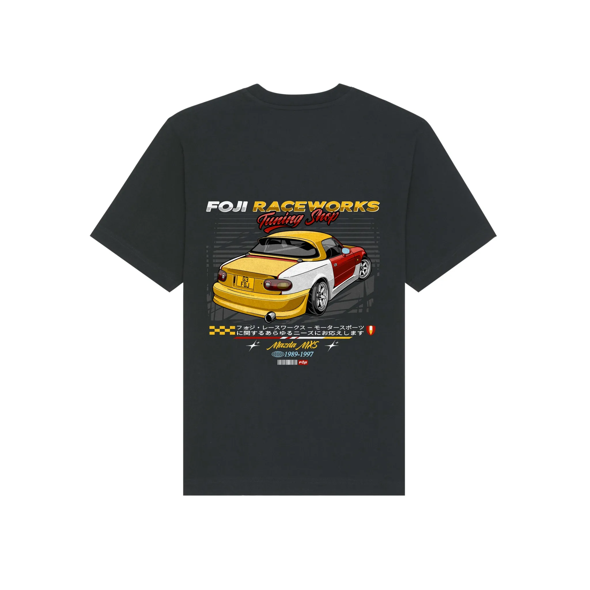 FOJI Tuning Shop tee in Black