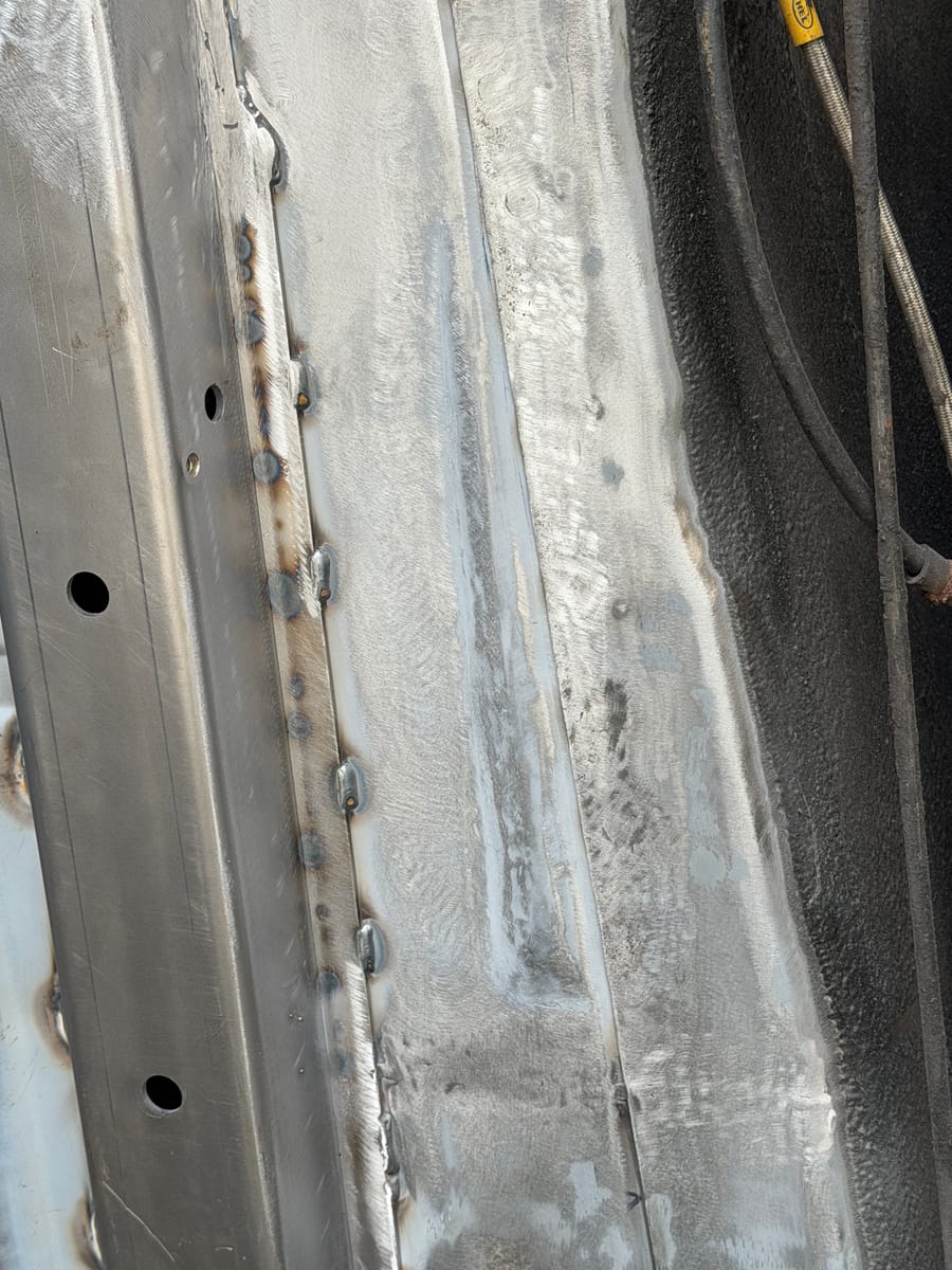 Hand made panel welded into fresh steel